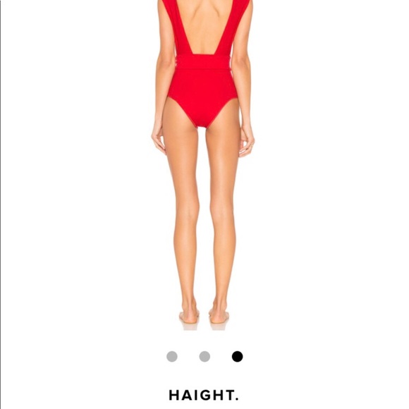Revolve Red one piece swim suit - Picture 6 of 7